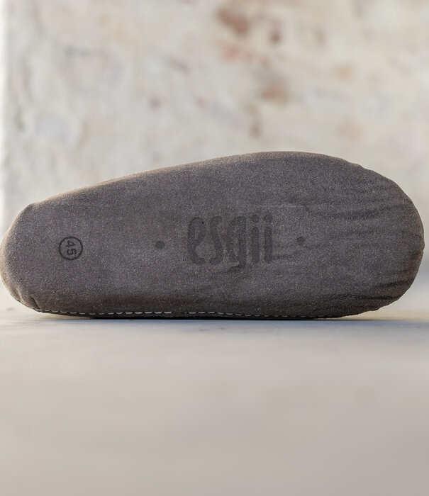 esgii Filz Hoher Herren Hausschuh Jado - Dunkelgrau - Größe 42 bis 46 - Weiche Sohle