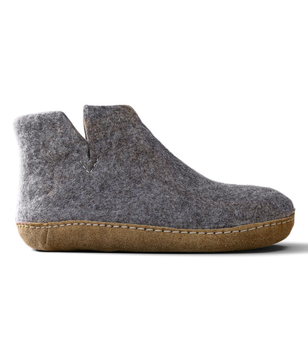 esgii Vilten Hoge Heren Pantoffel Jado - Sesam - Maat 42 t/m 46 - Zachte Zool