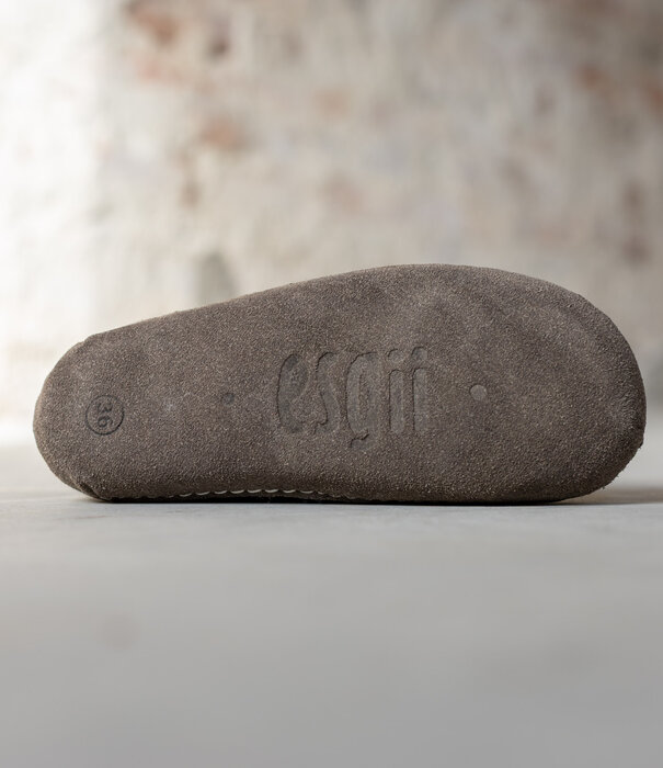 esgii Vilten Dames Pantoffel Ravi - Donkergrijs - Maat 36 t/m 41 - Zachte Zool