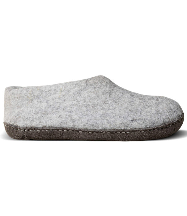 esgii Vilten Dames Pantoffel Ravi - Lichtgrijs - Maat 36 t/m 41 - Zachte Zool