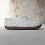 Filz Damen Hausschuh Ravi - Hellgrau - Größe 36 bis 41 - Weiche Sohle