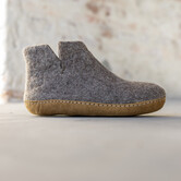 Vilten Hoge Heren Pantoffel Jado - Sesam - Maat 42 t/m 46 - Zachte Zool