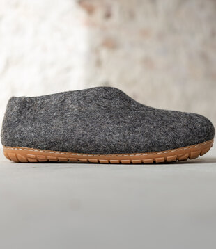 Dames Pantoffel Ravi - Donkergrijs - Maat 36 t/m 41 - Harde Zool