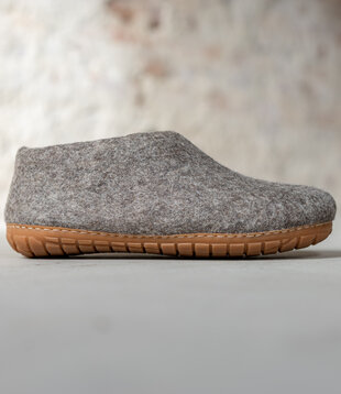 Damen Hausschuh Ravi - Sesam - Größe 36-41 - Harte Sohle