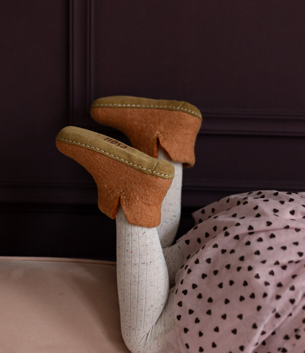 esgii Filz Hoher Kinder Hausschuh - Sonnenaufgang - Größe 24 bis 35 - Weiche Sohle