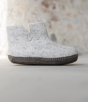 Hoge Dames Pantoffel Jado - Lichtgrijs - Maat 36 t/m 41 - Zachte Zool