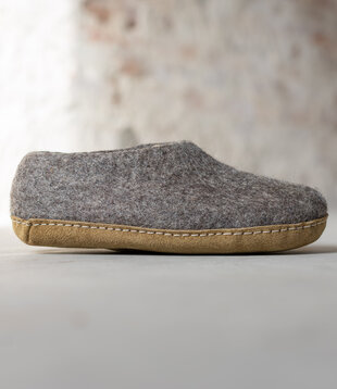 Damen Hausschuh Ravi - Sesam - Größe 36-41 - Weiche Sohle