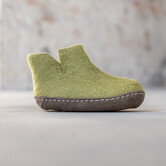 Vilten Hoge Kinder Pantoffel - Grasgroen - Maat 24 - Zachte Zool