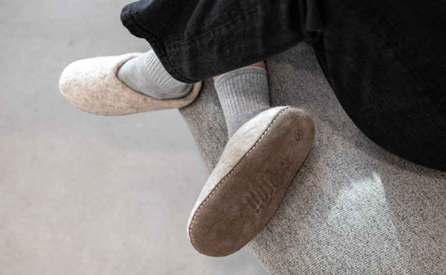 Vilten pantoffels voor dames, heren en kinderen