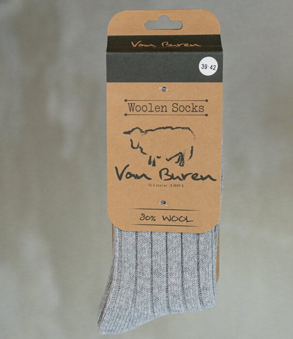 Van Buren sinds 1861 Wollsocken Sid – Grau