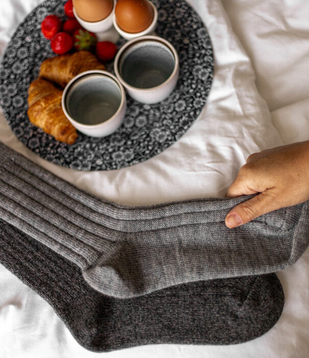 Van Buren Wollen sokken Sid - Grijs