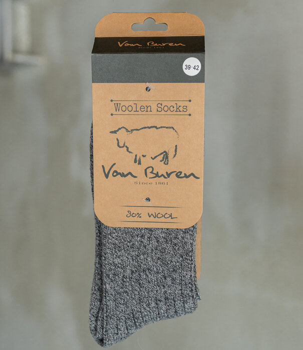 Van Buren sinds 1861 Wollsocken Sid – Anthrazit
