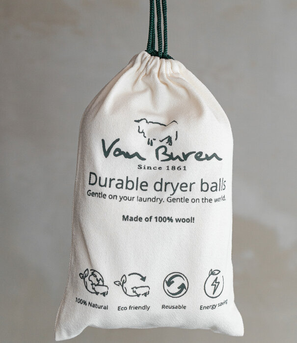 Van Buren sinds 1861 Wollen Drogerballen - Zakje 6 stuks