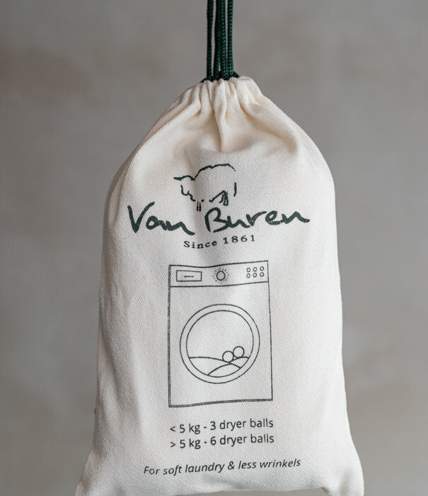 Van Buren sinds 1861 Wollen Drogerballen - Zakje 6 stuks