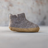 Vilten Hoge Kinder Pantoffel - Sesam - Maat 24 - Zachte Zool