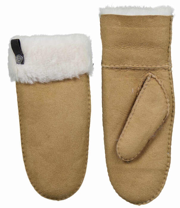 esgii Schapenvacht Wanten - Camel - Dames