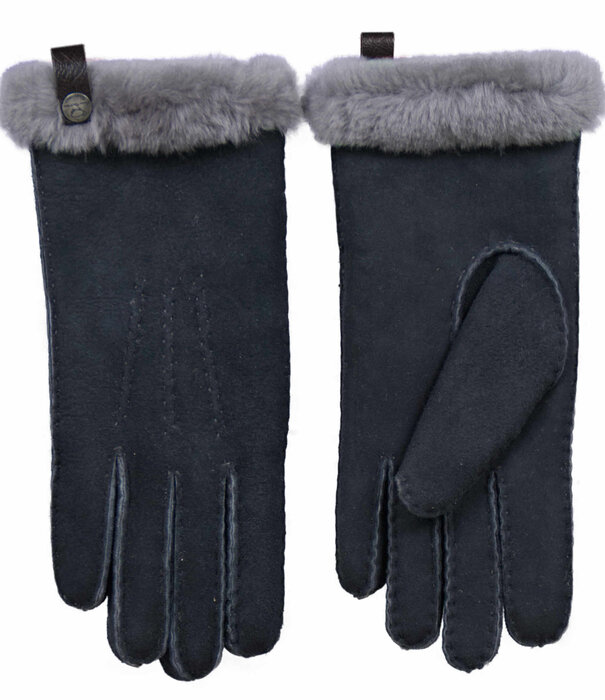 esgii Schapenvacht Handschoenen - Grijs- Dames - 3 Maten