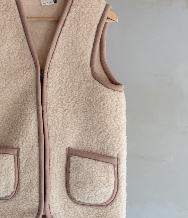 Van Buren sinds 1861 Wollen bodywarmer Taru - Camel - 7 maten