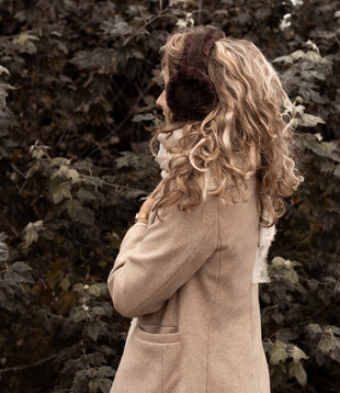 Lamsvacht Oorwarmers Bruin