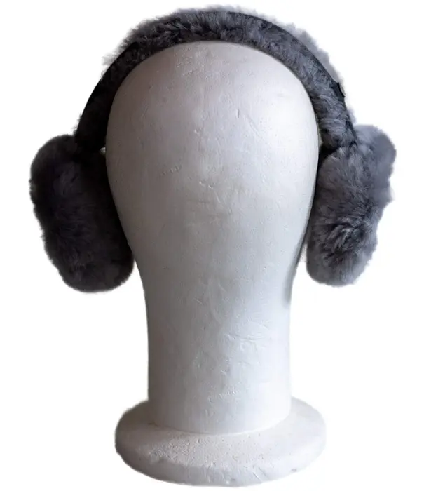 Van Buren sinds 1861 Lamsvacht Oorwarmers - Zwart