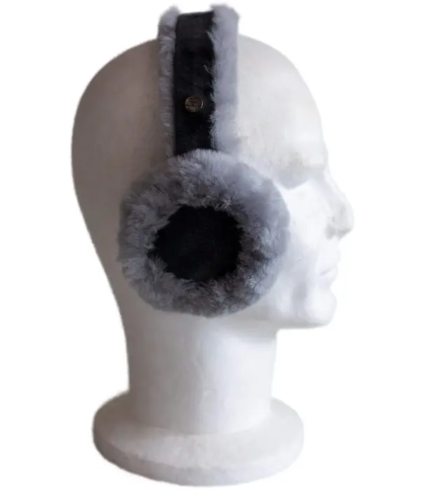 Van Buren sinds 1861 Lamsvacht Oorwarmers - Zwart