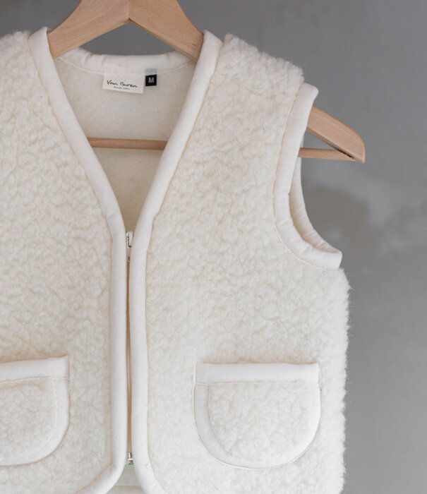 Van Buren sinds 1861 Wollen kinderbodywarmer Nilo - Off-White - 4 maten (S t/m XL)