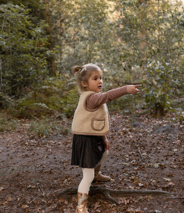 Van Buren sinds 1861 Wollen kinderbodywarmer Nilo - Camel - 4 maten - (S t/m XL)