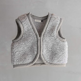 Wollen babybodywarmer Nilo Grijs - XS / 74-92