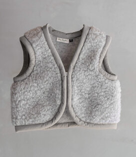 Wollen babybodywarmer Nilo Grijs