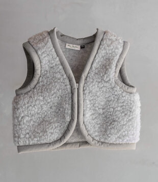 Wollen babybodywarmer Nilo Grijs