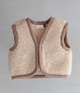 Wollen babybodywarmer Nilo Camel