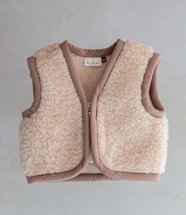 Van Buren sinds 1861 Wollen babybodywarmer Nilo Camel - XS / 74-92