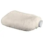 Lamsvacht kruik - wollen warmwaterkruik - Kleur: Wit