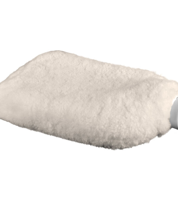 Van Buren sinds 1861 Lamsvacht kruik - wollen warmwaterkruik - Kleur: Wit