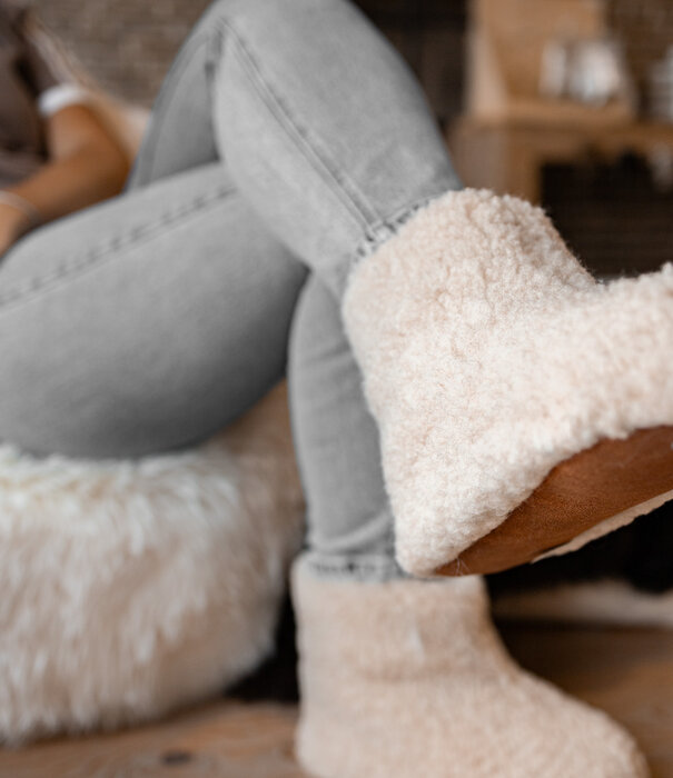 Van Buren sinds 1861 Wollen sloffen Sami - Off-White