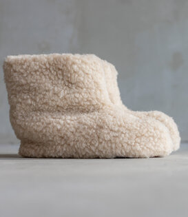 Wollen sloffen Sami - Beige