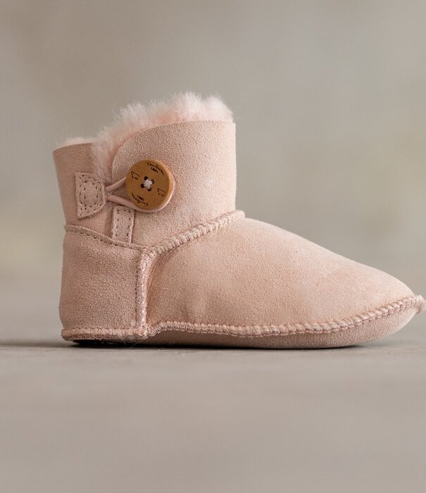 Van Buren sinds 1861 Lamsvacht kindersloffen Davin - Roze - 3 maten