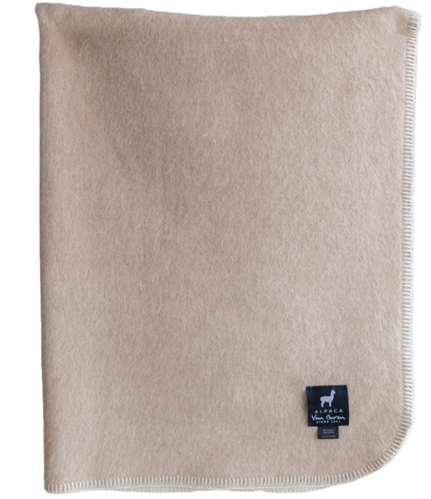 Van Buren sinds 1861 Alpaca wollen babydeken - Beige