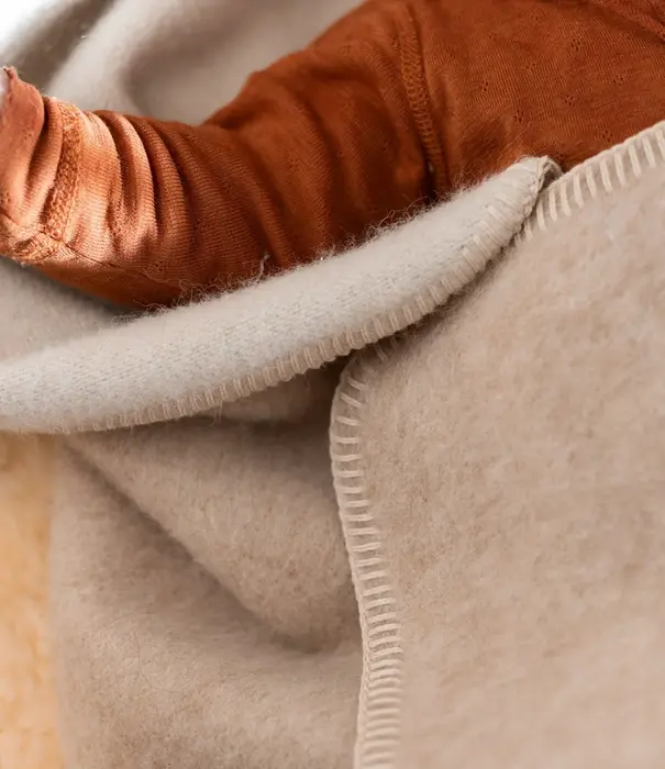 Van Buren sinds 1861 Alpaca wollen babydeken - Beige