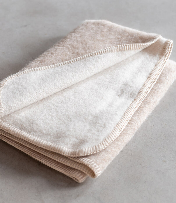 Van Buren sinds 1861 Alpaca wollen babydeken - Beige