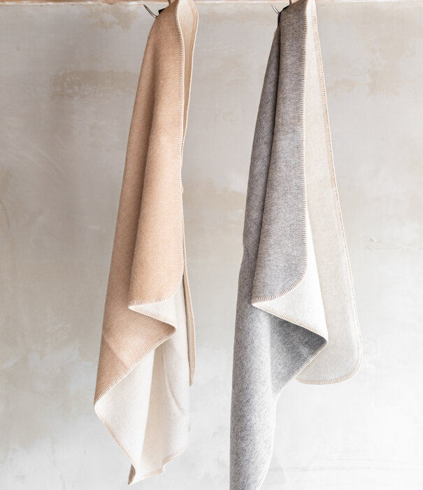 Van Buren sinds 1861 Alpaca wollen babydeken - Beige