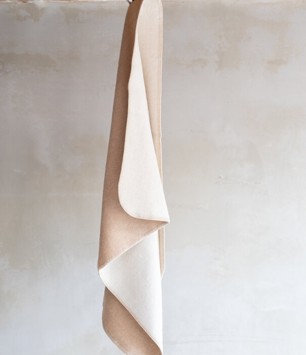 Van Buren sinds 1861 Alpaca wollen babydeken - Beige