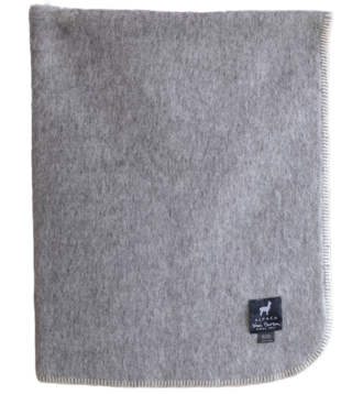 Alpaca wollen babydeken - Grijs