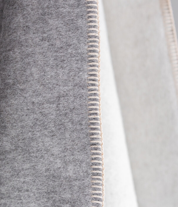 Van Buren sinds 1861 Alpaca wollen babydeken - Grijs