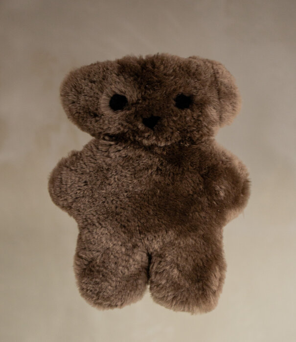 Van Buren sinds 1861 Buurtje Beer - Merino Schapenvacht Knuffel - Bruin - Groot