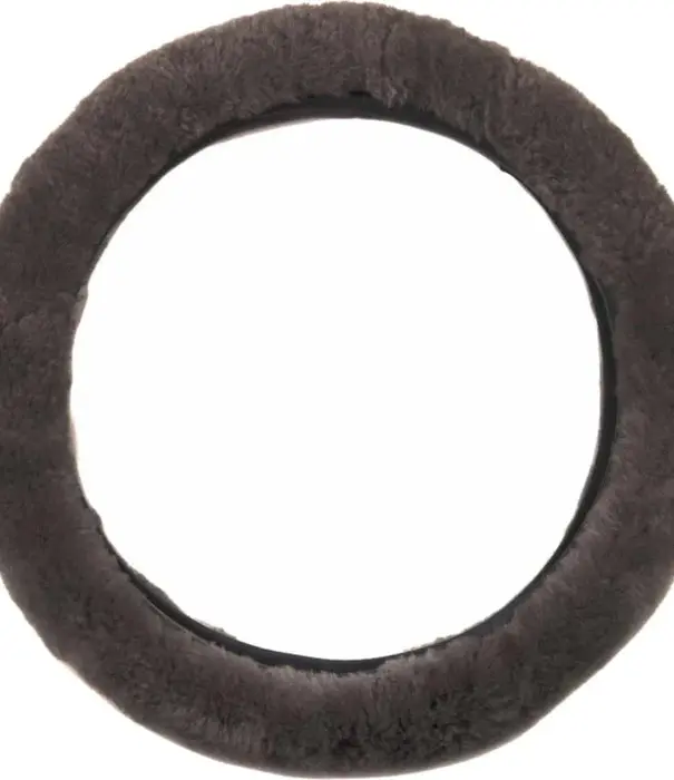 Van Buren sinds 1861 Schapenvacht Stuurhoes voor Auto - 4 kleuren - Grijs