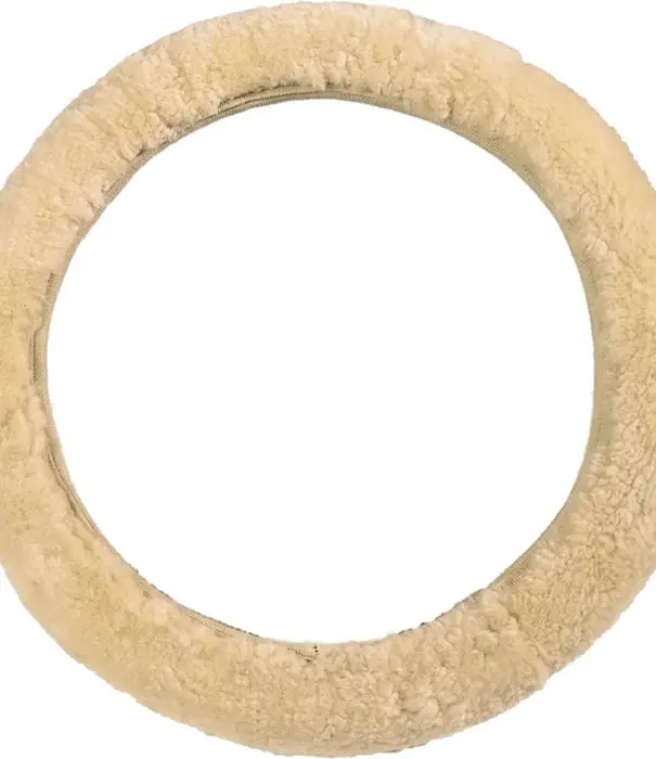Van Buren sinds 1861 Schapenvacht Stuurhoes voor Auto - 4 kleuren - Beige