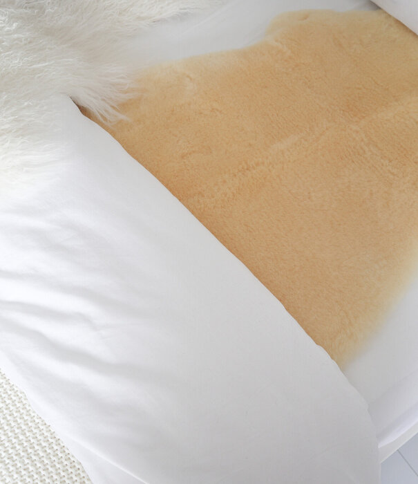 Van Buren sinds 1861 Medicinale Schapenvacht - Beige - Extra Groot - Grootte: Extra Groot (100-110 x 55-65 cm), Kleur: Créme/Beige