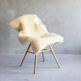 Medicinale Schapenvacht - Beige - Extra Groot - Grootte: Extra Groot (100-110 x 55-65 cm), Kleur: Créme/Beige