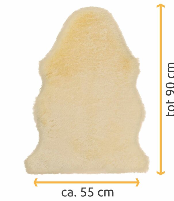 Van Buren sinds 1861 Medicinale Schapenvacht klein - Beige - Lamsvacht - Grootte: Lamsvacht (< 90 x 45-55 cm), Kleur: Créme/Beige